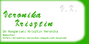 veronika krisztin business card